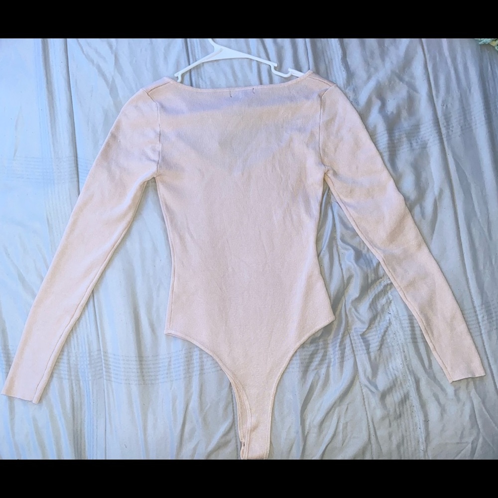 NEW/NEVER WORN FOREVER 21 LIGHT PINK BODYSUIT